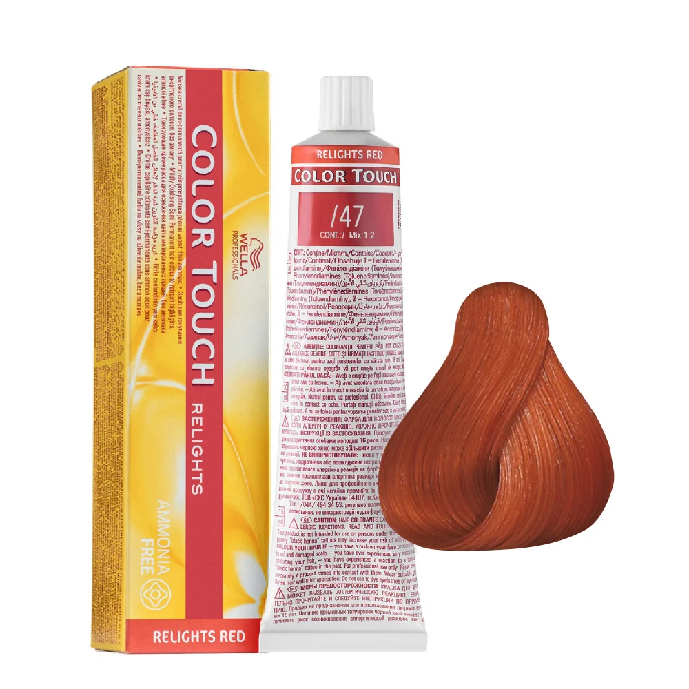 Wella Color Touch Relights Red /47 Rame Sabbia 60ml   - colore semi permanente senza ammoniaca