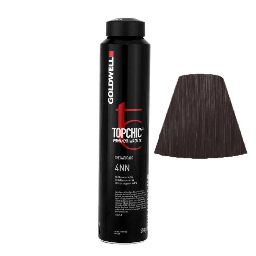 Goldwell Topchic Can 4NN Medium Brown Extra 250gr  - colore permanente in bombola