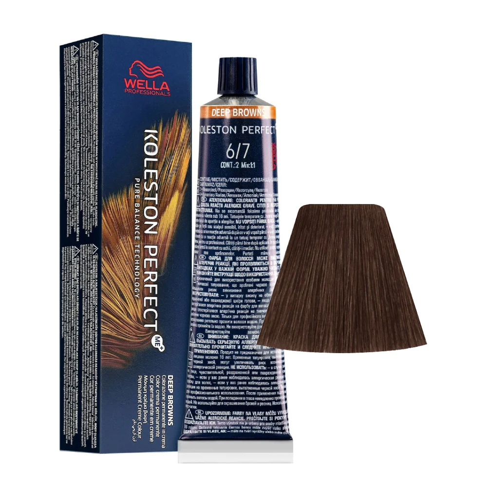 Wella Koleston Perfect Me+ Deep Browns 6/7 Biondo Scuro Sabbia 60ml - colorazione permanente