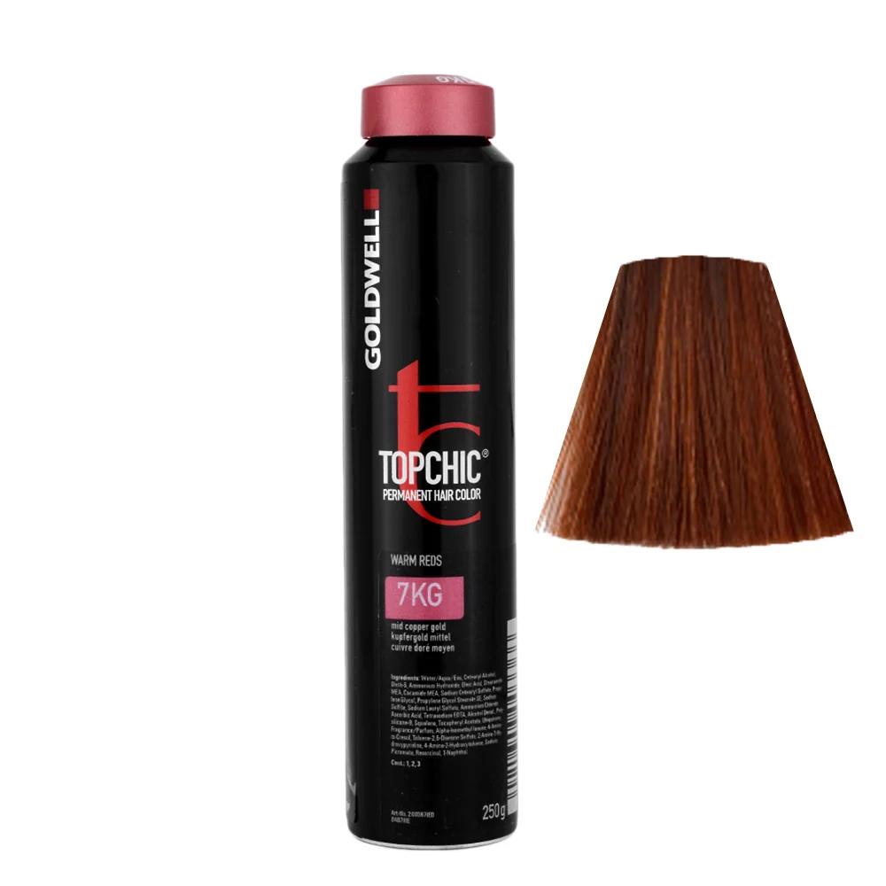 Goldwell Topchic Can W7KG Copper Gold Medium 250gr  - colore permanente in bombola