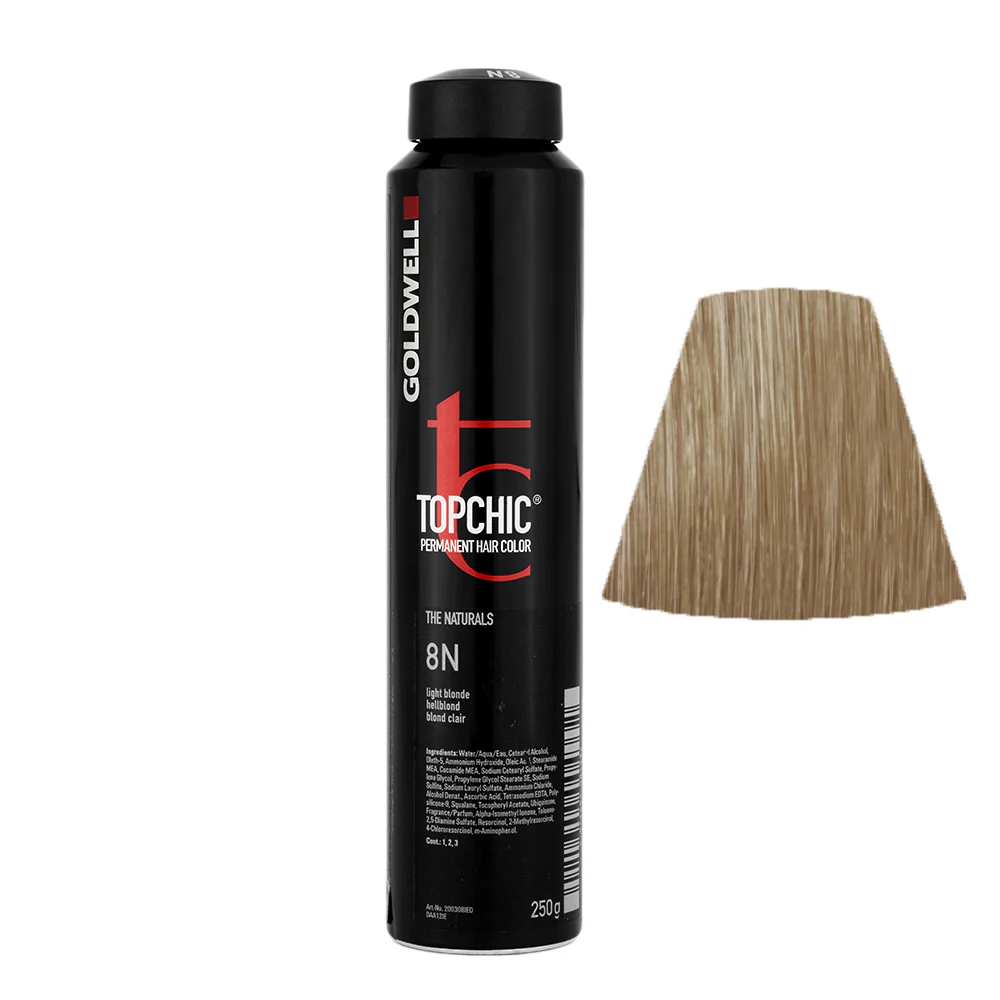 Goldwell Topchic Can 8N Light Blonde 250gr  - colore permanente in bombola