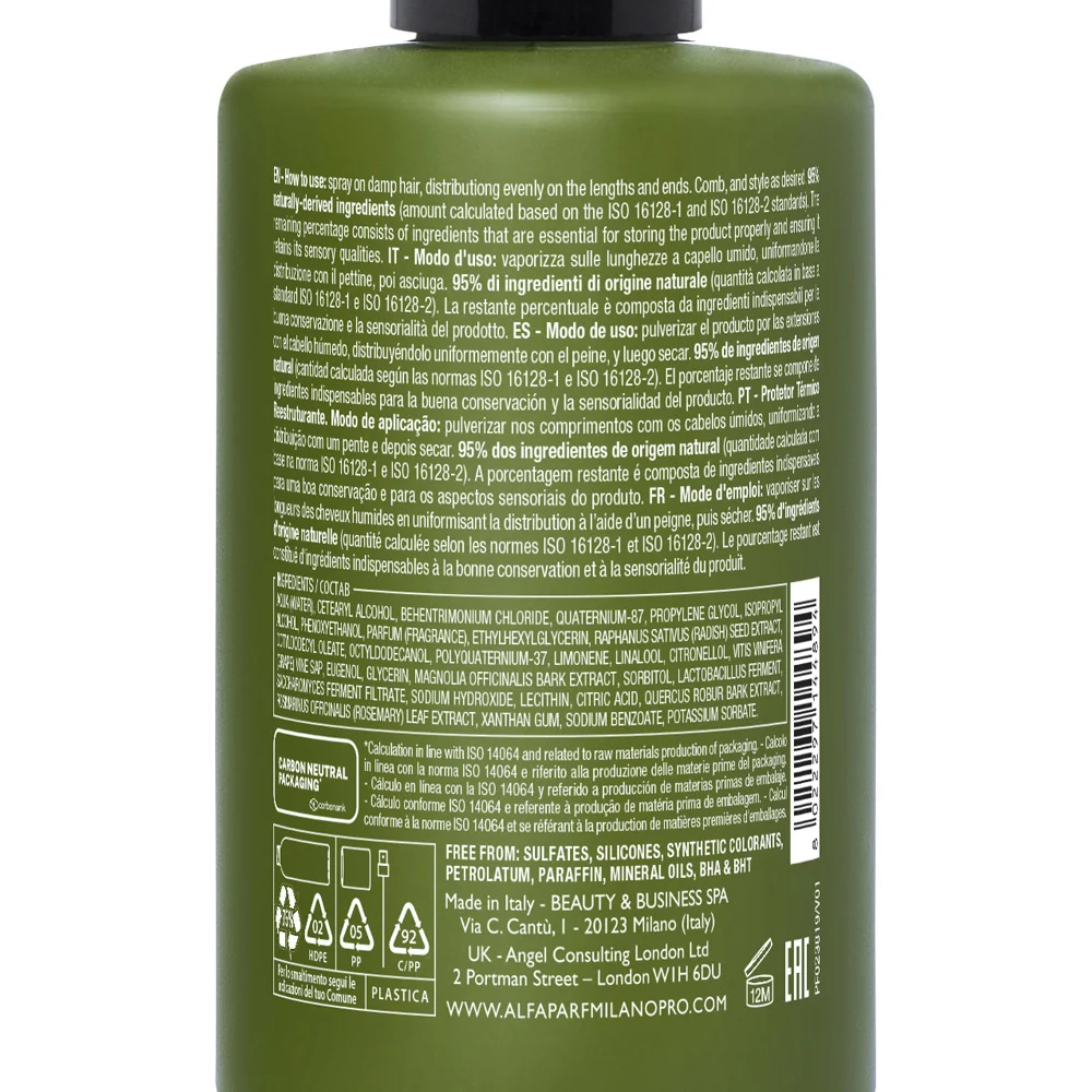 Alfaparf Milano Benvoleo Leave-In & Refresh Recovery Heat Guard 200ml - termoprotettore ristrutturante - Image 5