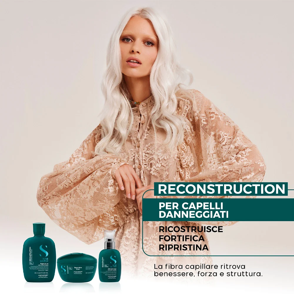 Alfaparf Milano Semi di Lino Reconstruction Reparative Light Mask 200ml - maschera ristrutturante capelli fini - Image 6