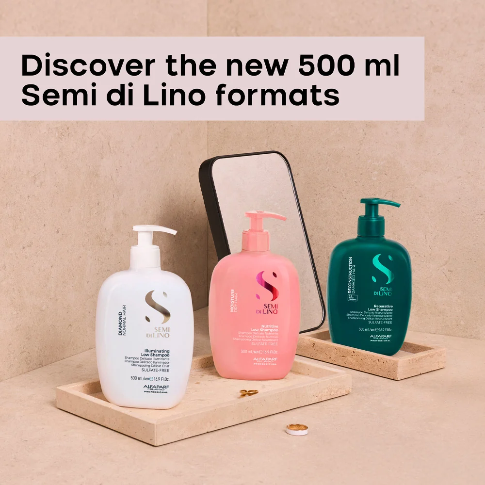 Alfaparf Milano Semi di Lino Reconstruction Reparative Low Shampoo 500ml - shampoo delicato ristrutturante - Image 9