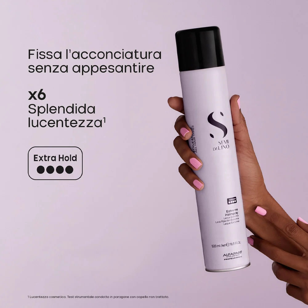 Alfaparf Milano Semi Di Lino Style&Care Extreme Hairspray 500ml - lacca - Image 6