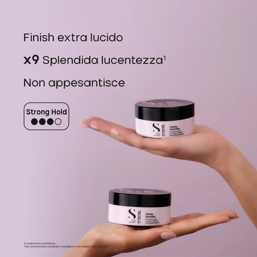 Alfaparf Milano Semi Di Lino Style&Care Glossy Pomade 90ml - cera tenuta forte - Image 7
