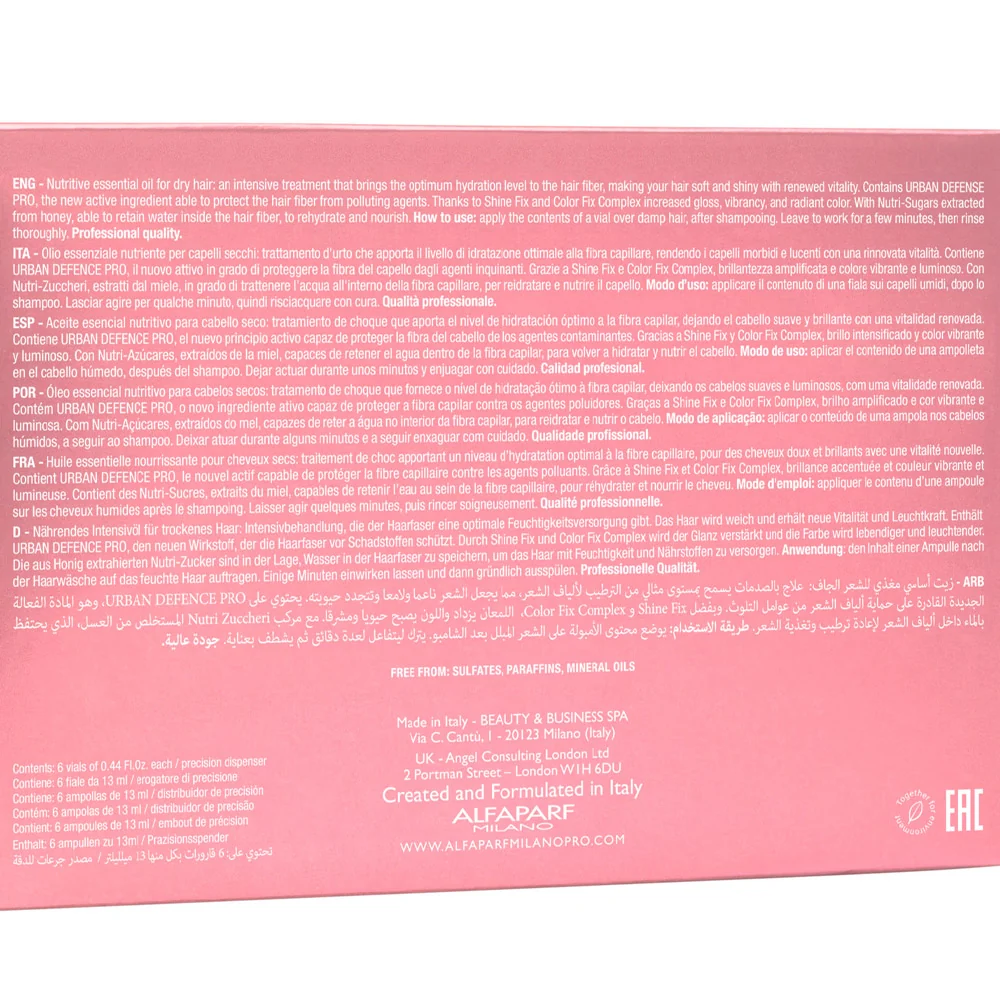 Alfaparf Milano Semi Di Lino Moisture Nutritive Essential Oil 6x13ml - olio idratante - Image 6