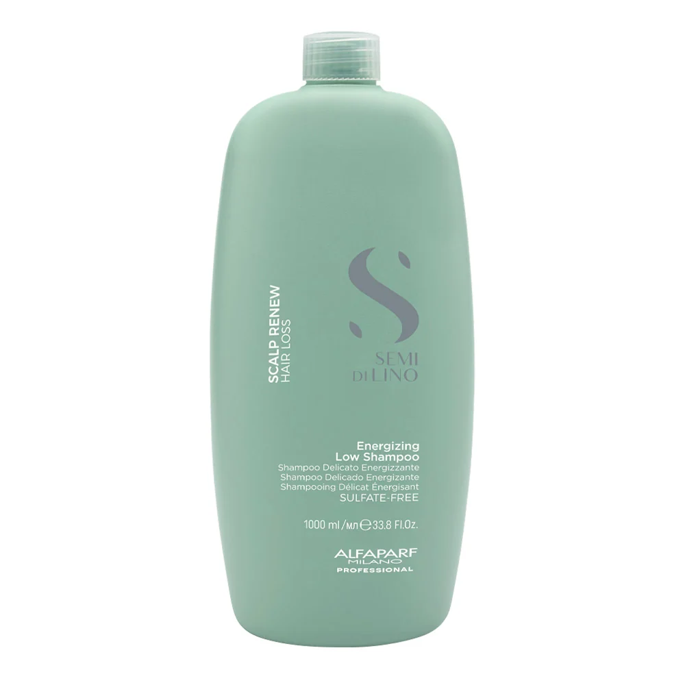 Alfaparf Milano Semi Di Lino Scalp Renew Energizing Low Shampoo 1000ml - shampoo delicato energizzante