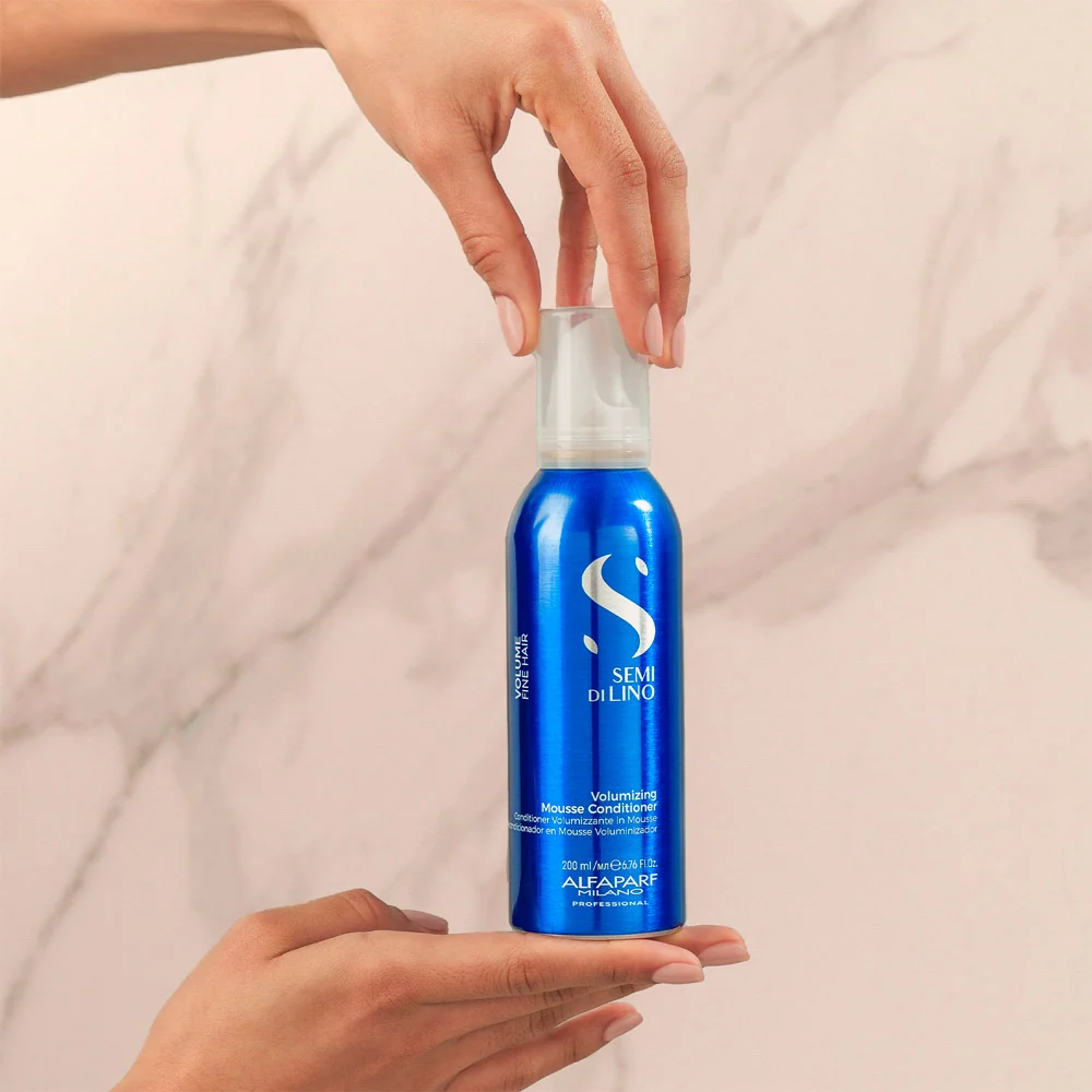 Alfaparf Milano Semi Di Lino Volume Volumizing Mousse Conditioner 200ml - balsamo volumizzante in mousse - Image 3
