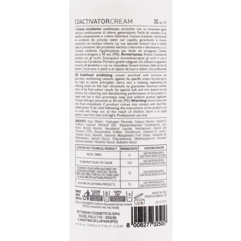 Alterego Coactivator Cream 30vol 150ml - crema ossidante - Image 2