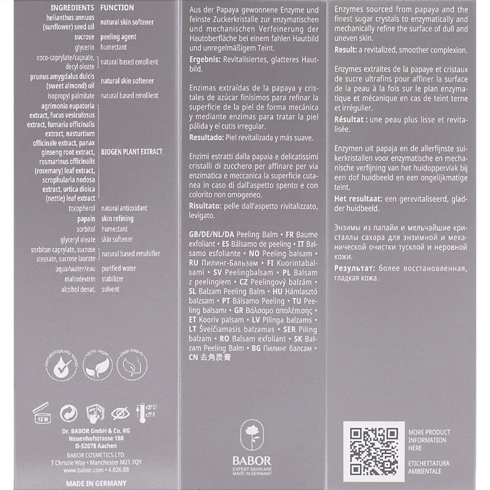 Babor Doctor Babor Resurface Enzyme Micro Peel Balm 75ml - balsamo viso esfoliante - Image 2