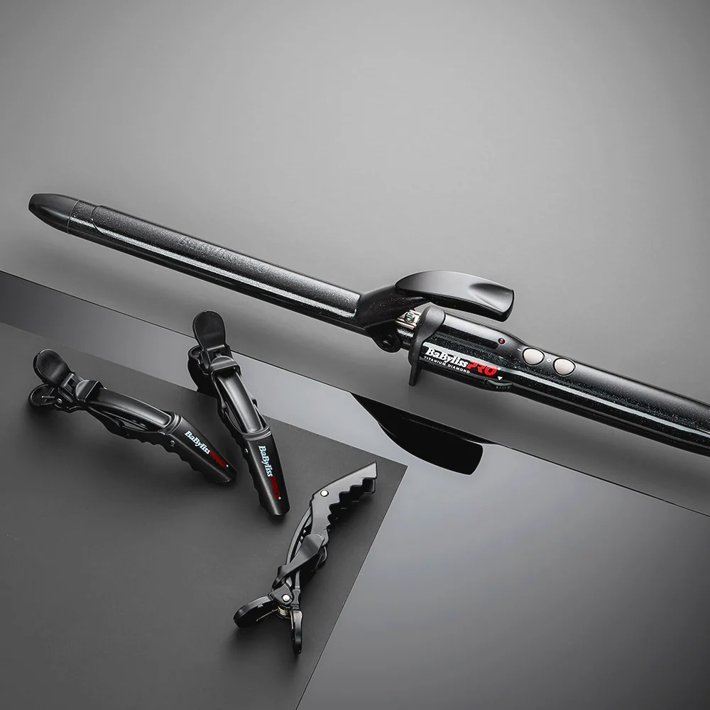 Babyliss Pro Ferro Extra Lungo in Diamond Titanium 19mm BAB2472TDE - Image 2