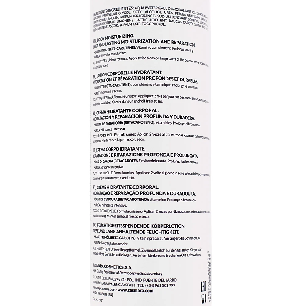 Casmara Moisturizing Body Cream 500ml - crema corpo idratante - Image 2