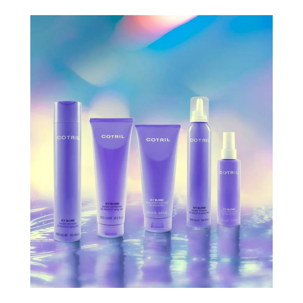Cotril Icy Blond Blond Purple Mousse 200ml- mousse antigiallo condizionante - Image 5