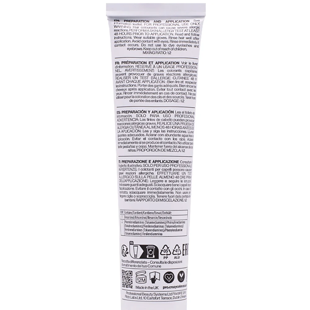 Crazy Color Rapid Toner 06 Platinum Punk 100ml - tonalizzanti veloci - Image 2
