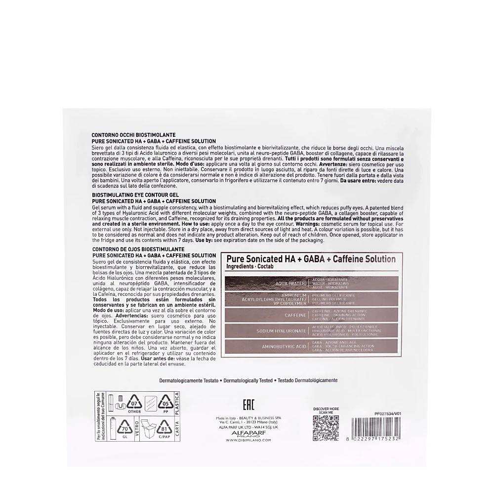 Dibi Milano Biostimulating System Lab Contorno Occhi Biostimolante 2x1,5ml - contorno occhi riduzione borse - Image 4