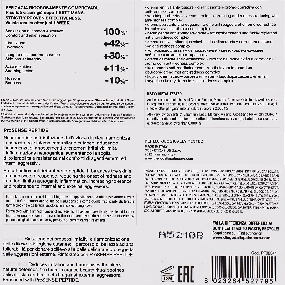 Diego dalla Palma Professional Soothing Anti-Redness Cream 50ml - crema lenitiva anti-rossore - Image 2