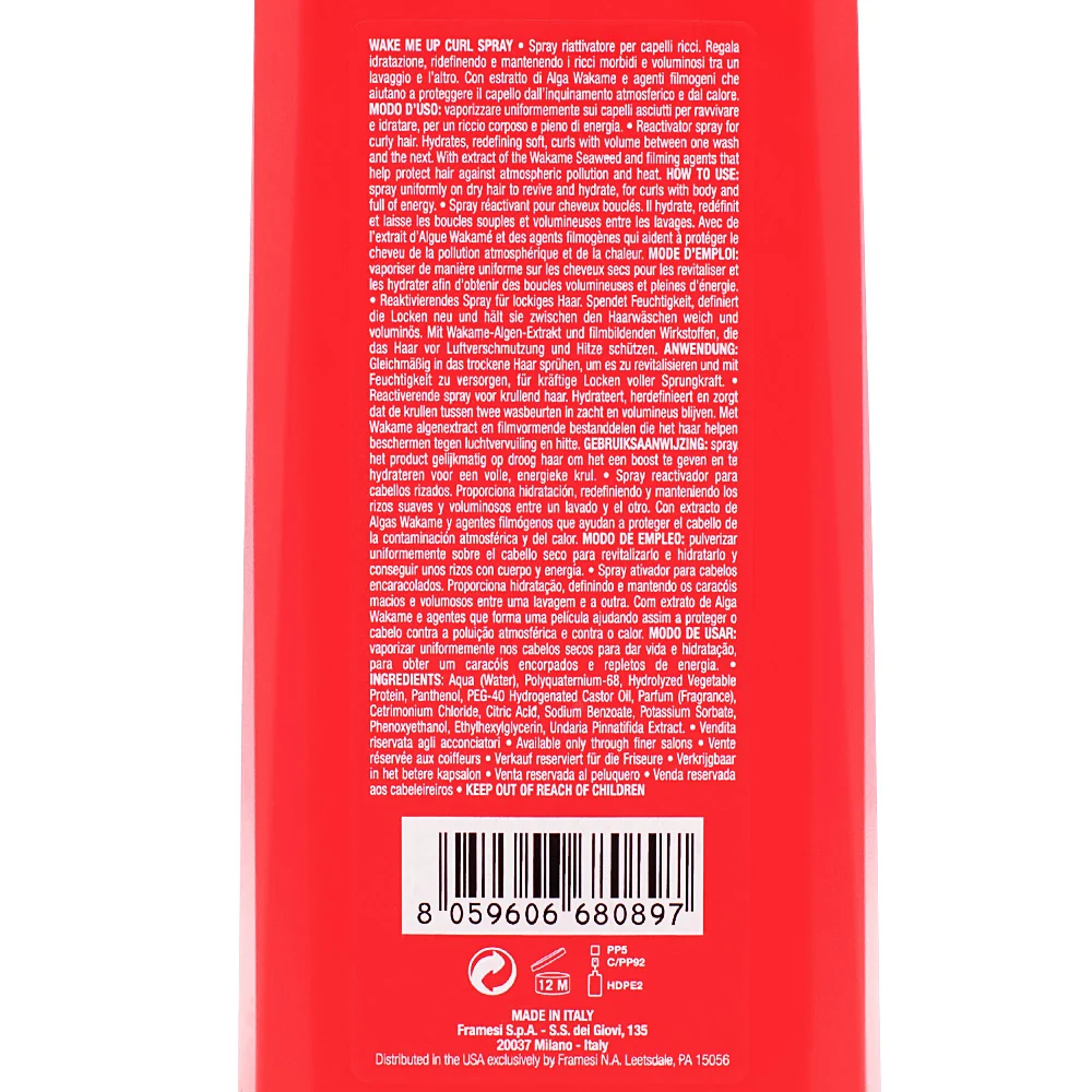 Framesi For-Me 227 Wake Me Up Curl Spray 150ml - spray riattivatore ricci - Image 2