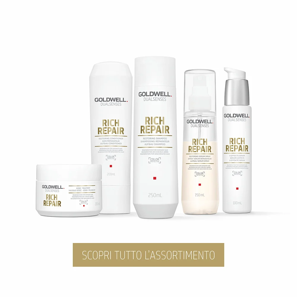 Goldwell Dualsenses Rich Repair Restoring Shampoo 250ml - shampoo per capelli secchi o danneggiati - Image 5