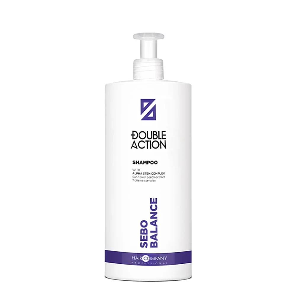 Hair Company Double Action Sebo Balance Shampoo 1000ml -  Shampoo riequilibrante