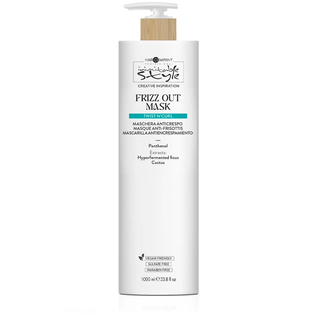 Hair Company Inimitable Style Twist N'Curl Frizz Out Mask 1000ml - maschera anticrespo