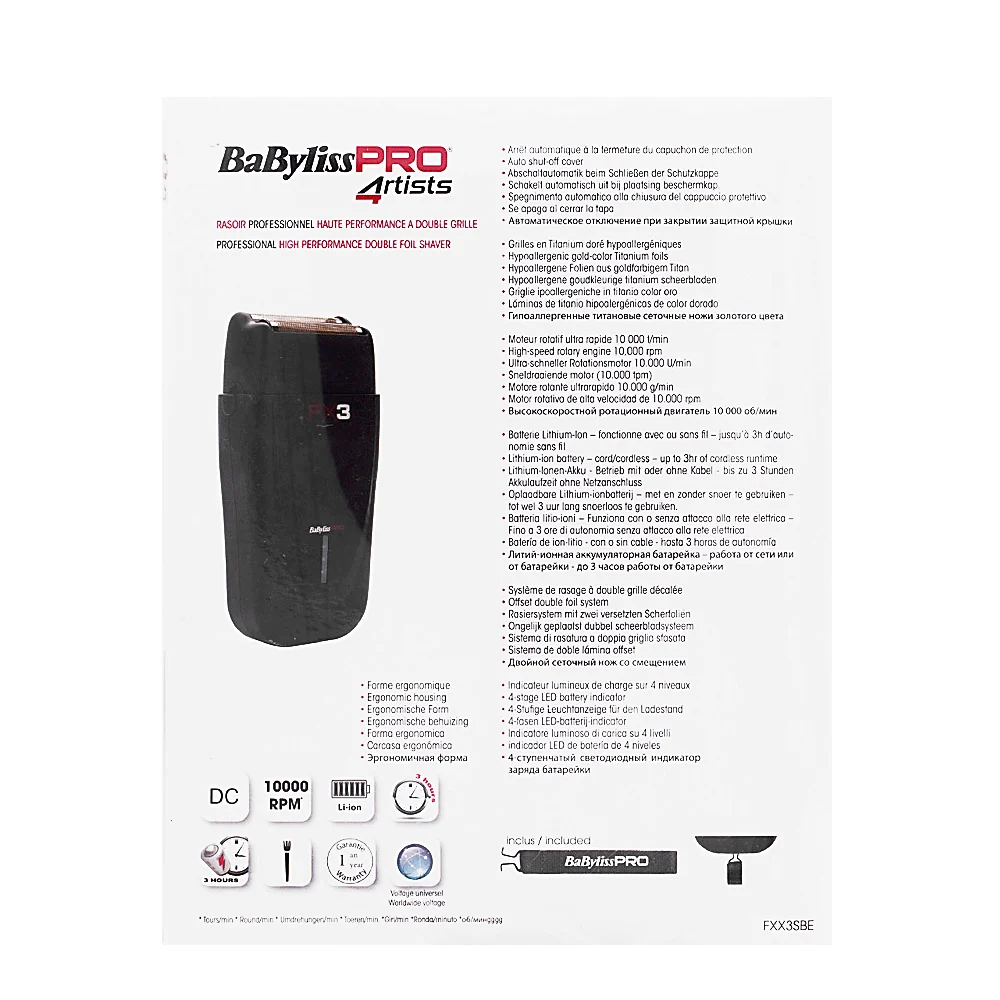 Hair Gallery Resi Come Nuovi Babyliss Pro 4Artist Shaver FX3 - involucro esterno danneggiato - Image 5