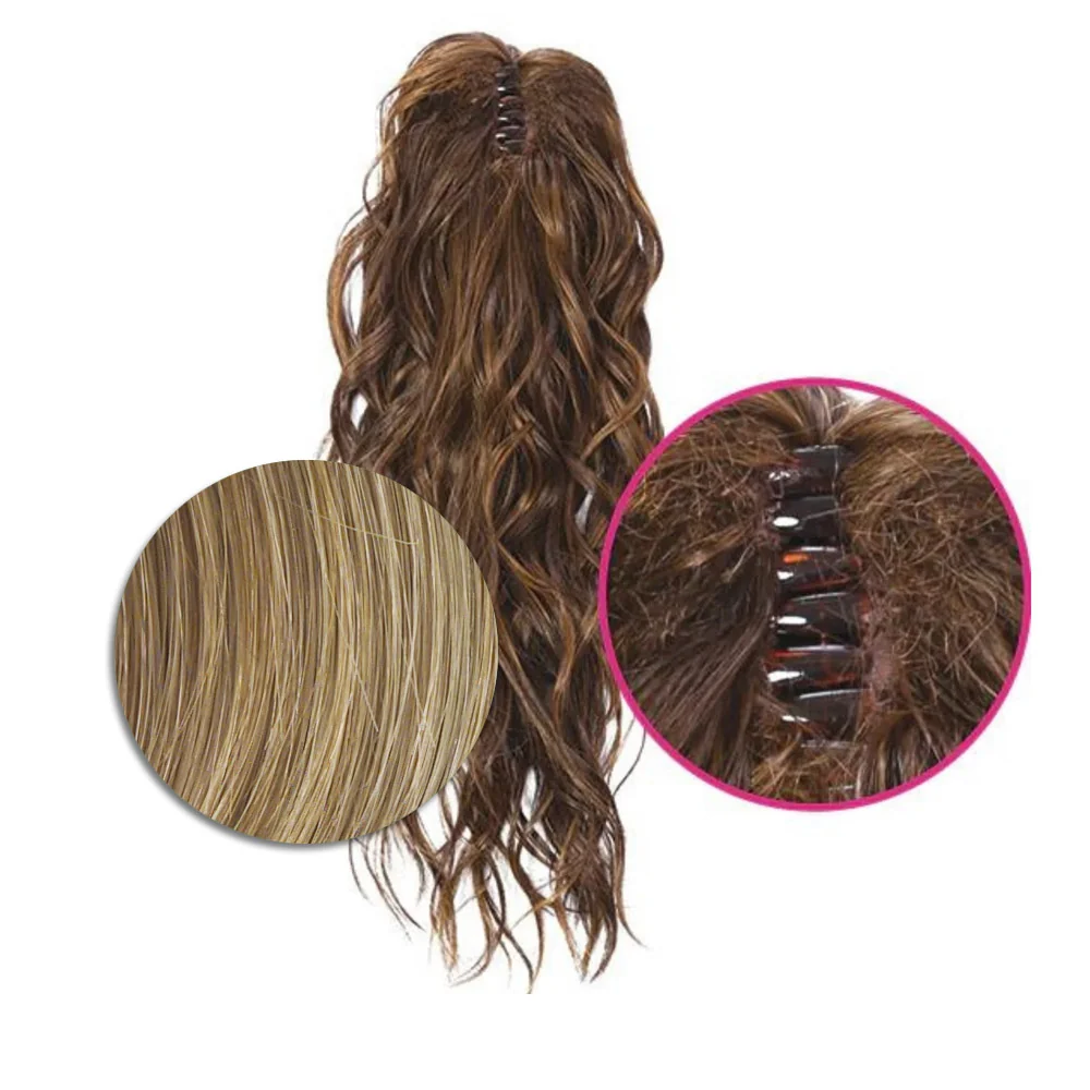 Hairdo Coda con Onde con Mollettone R14/25 Biondo Caldo 46cm - Image 3