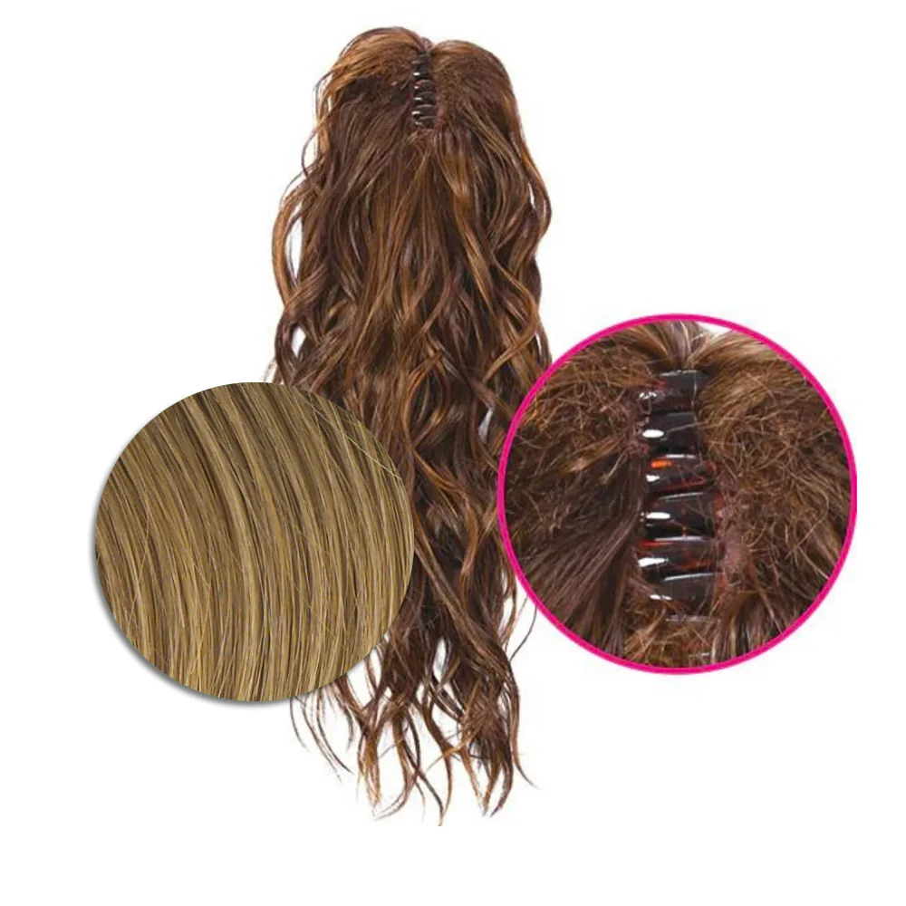 Hairdo Coda con Onde con Mollettone R1416T Biondo Scuro 46cm - coda onde - Image 3