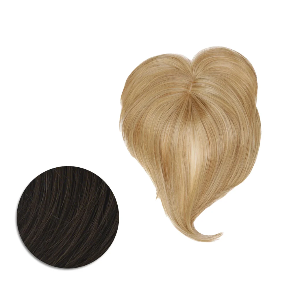 Hairdo Topper Top It Off R6 Castano Medio - toupet con clip removibili - Image 4