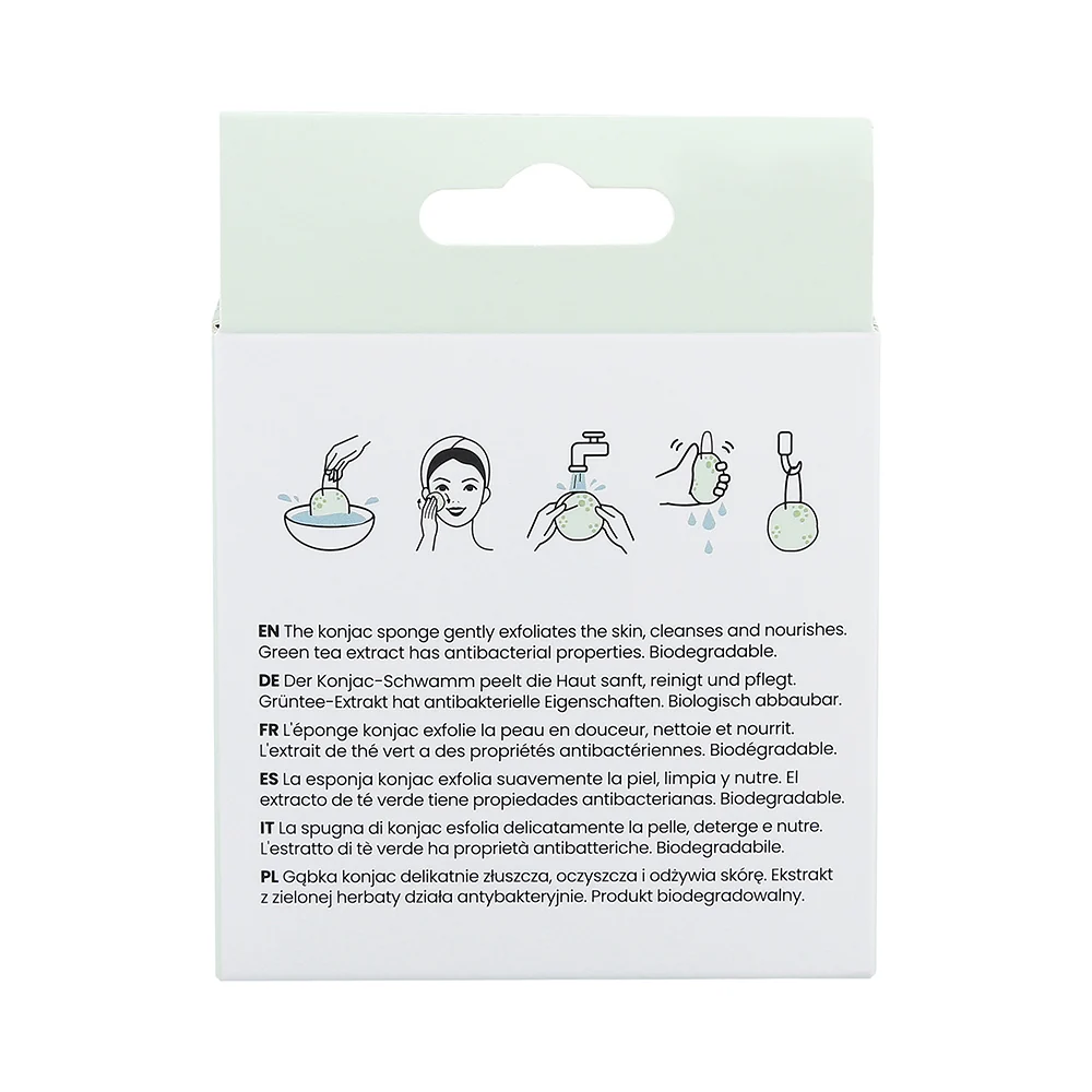 Ilū Make Up Konjac Sponge Green - spugna in konjac - Image 4