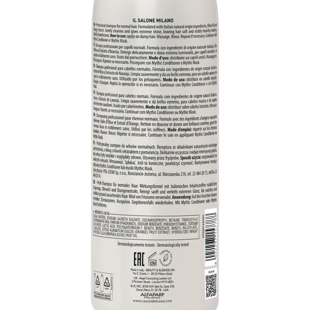 Il Salone Milano Mythic Shampoo 1000ml - shampoo per capelli normali - Image 3
