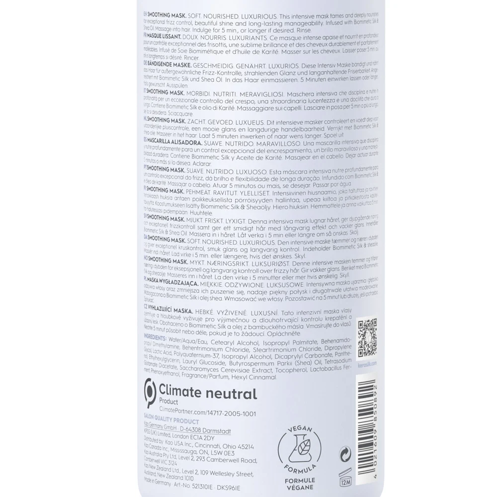 Kerasilk Specialists Smoothing Mask 500ml - maschera anti-crespo - Image 2