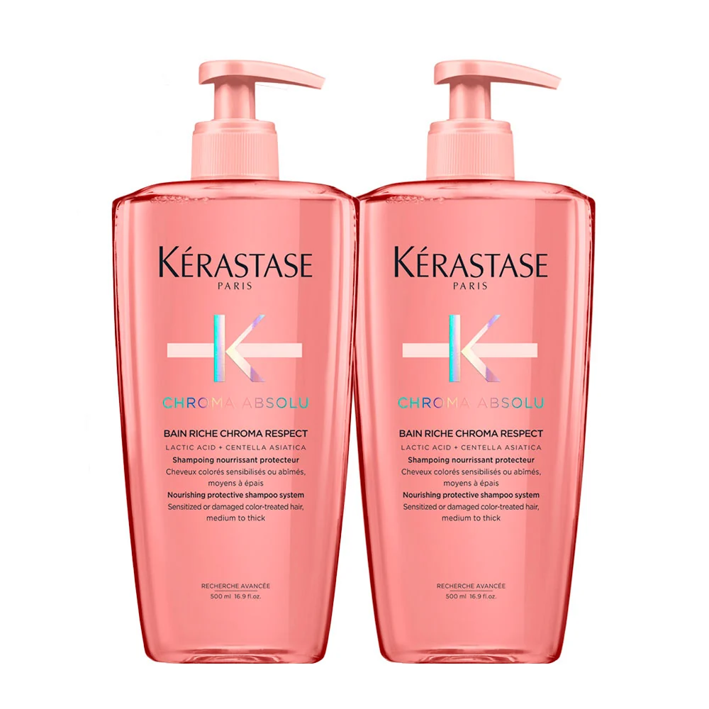 Kerastase Chroma Absolu Bain Riche Chroma Shampoo 500ml x 2