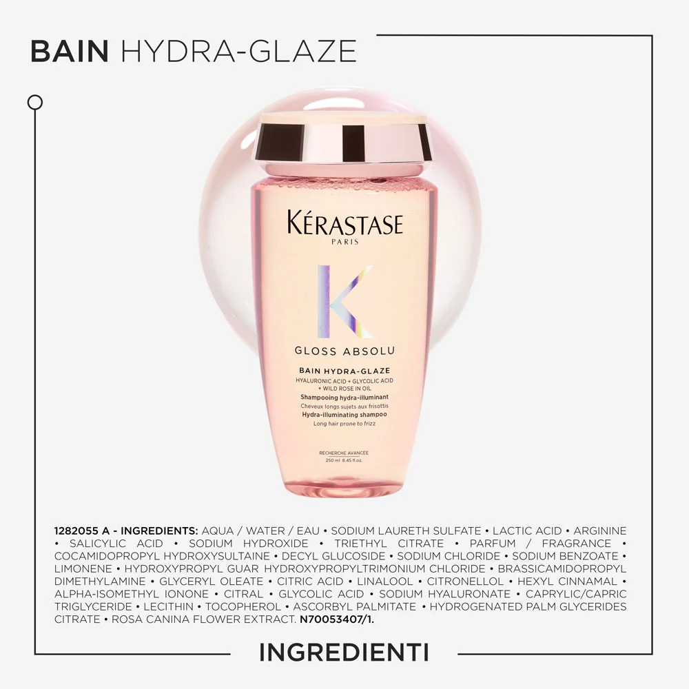 Kerastase Gloss Absolu Bain Hydra Glaze  250ml - shampoo anticrespo illuminante - Image 12