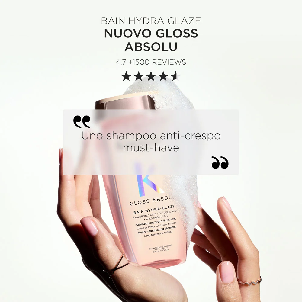 Kerastase Gloss Absolu Bain Hydra Glaze  250ml - shampoo anticrespo illuminante - Image 6