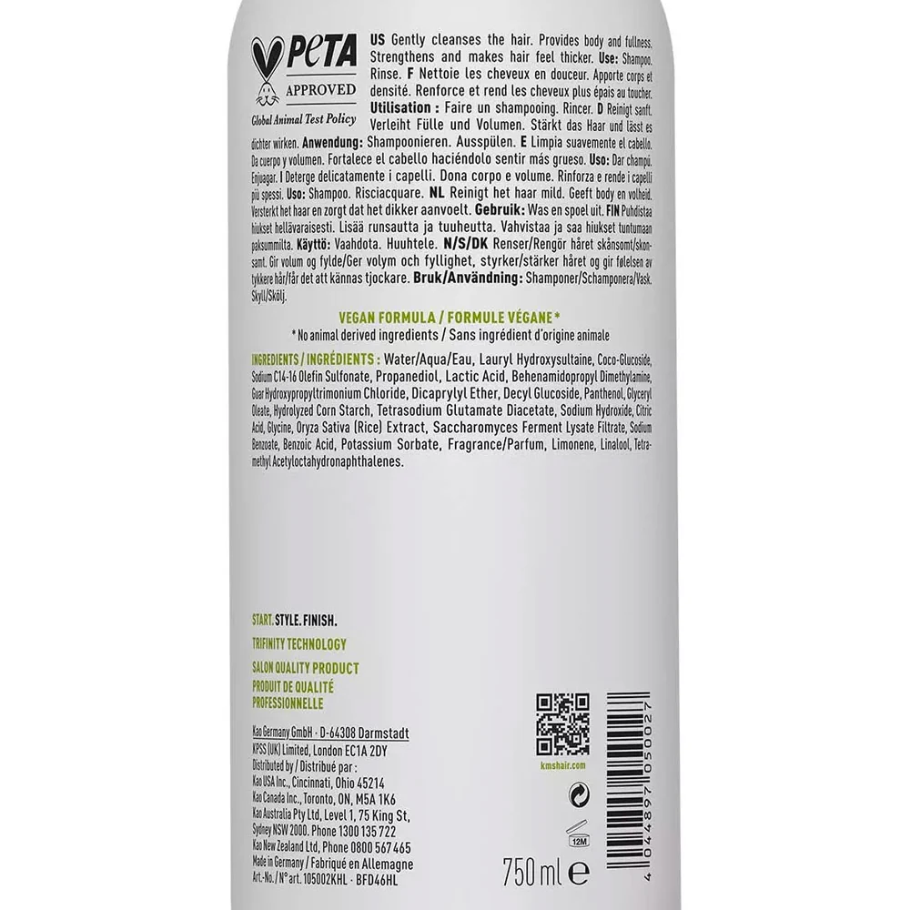 KMS Add Volume Shampoo 75ml - shampoo per capelli medio-fini volumizzante - Image 6