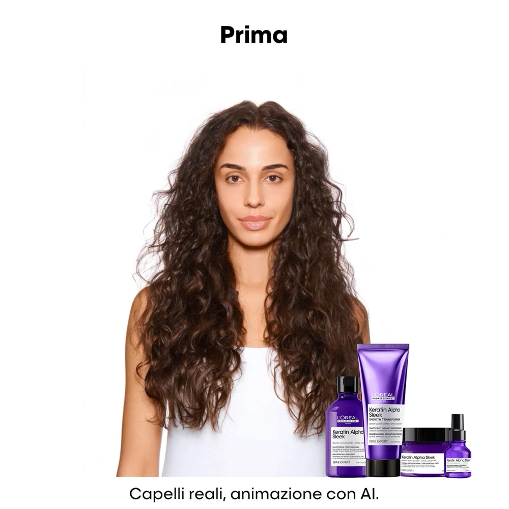 L'Oreal Professionnel Paris Serie Expert Keratin Alpha Sleek Mask 250ml - maschera disciplinante anticrespo - Image 7