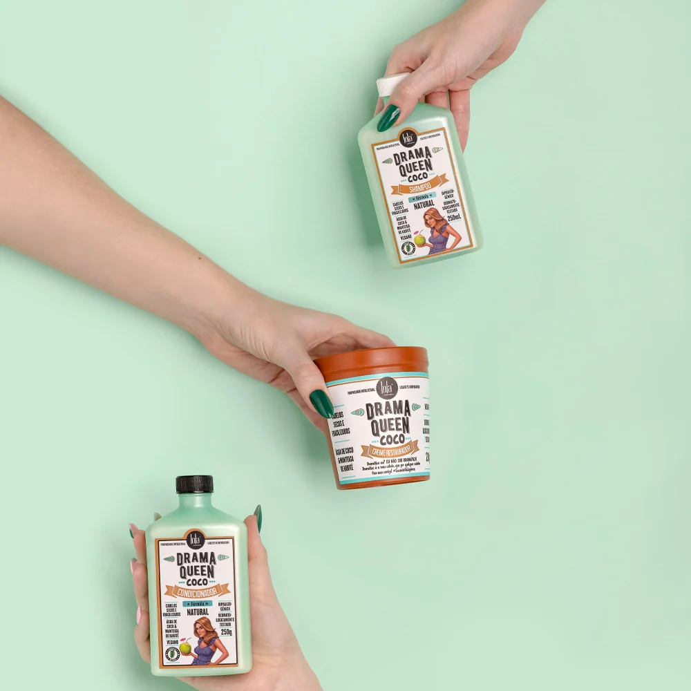 Lola From Rio Drama Queen Coco Shampoo 250ml Condicionador 250ml Creme Restaurador 230gr - Image 2