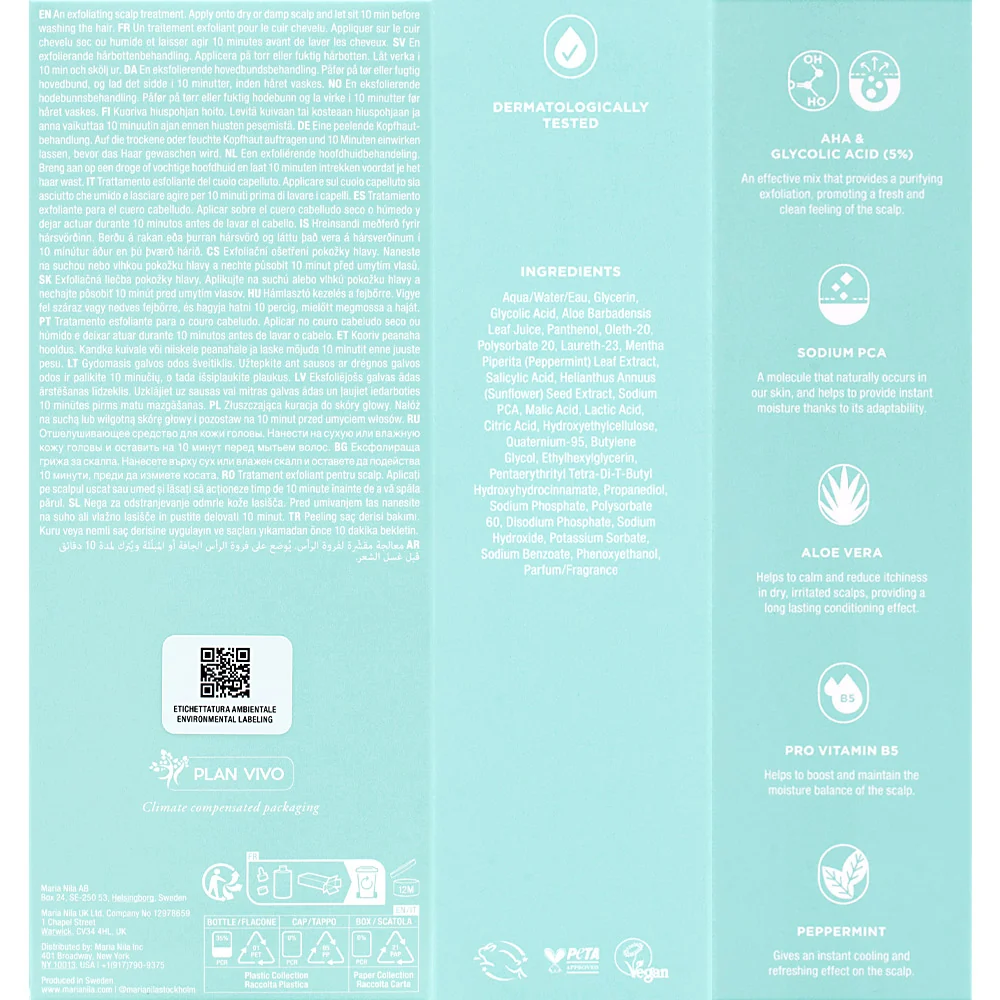 Maria Nila Purifying Cleanse Exfoliating Serum 150ml - siero esfoliante - Image 2