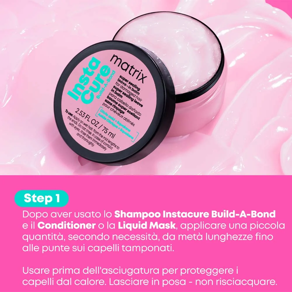 Matrix Instacure Build A Bond Super Sealing Leave-In  Balm 75ml  - termoprotettore - Image 7