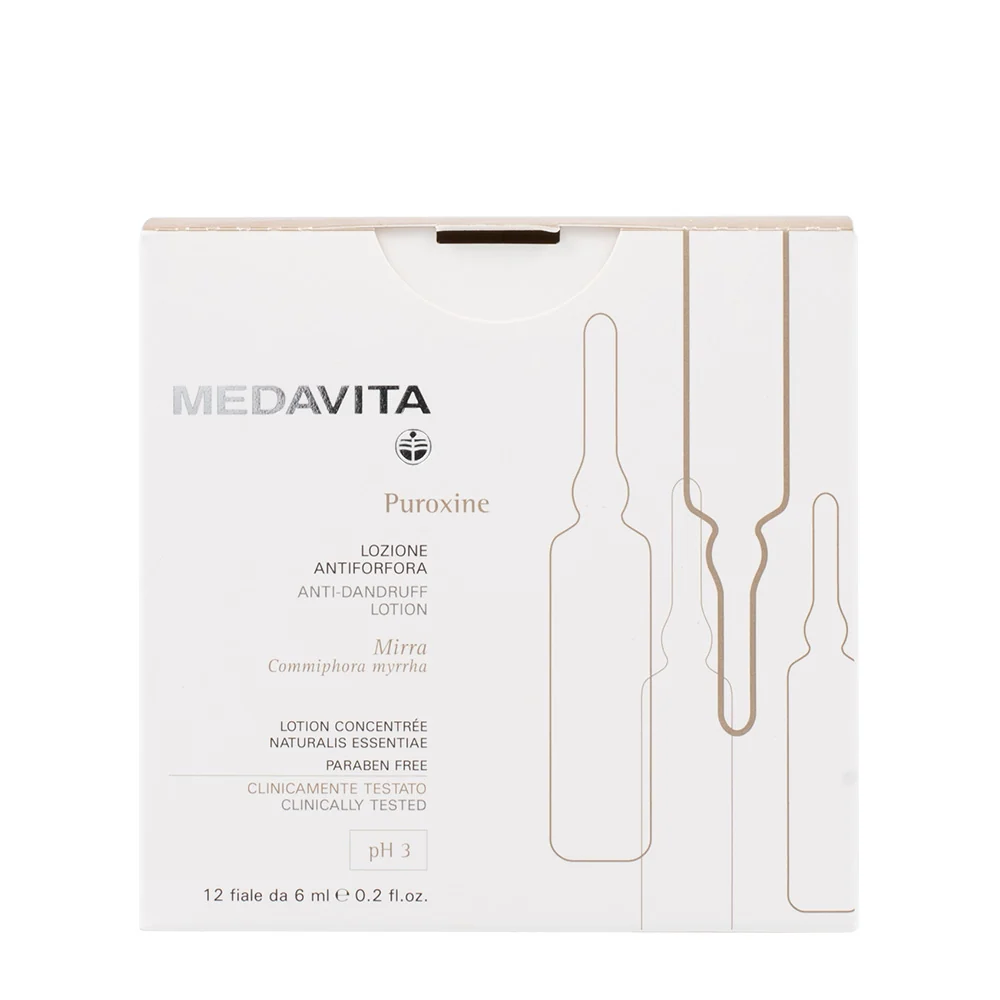 Medavita Cute Puroxine 12x6ml - lozione antiforfora pH 3