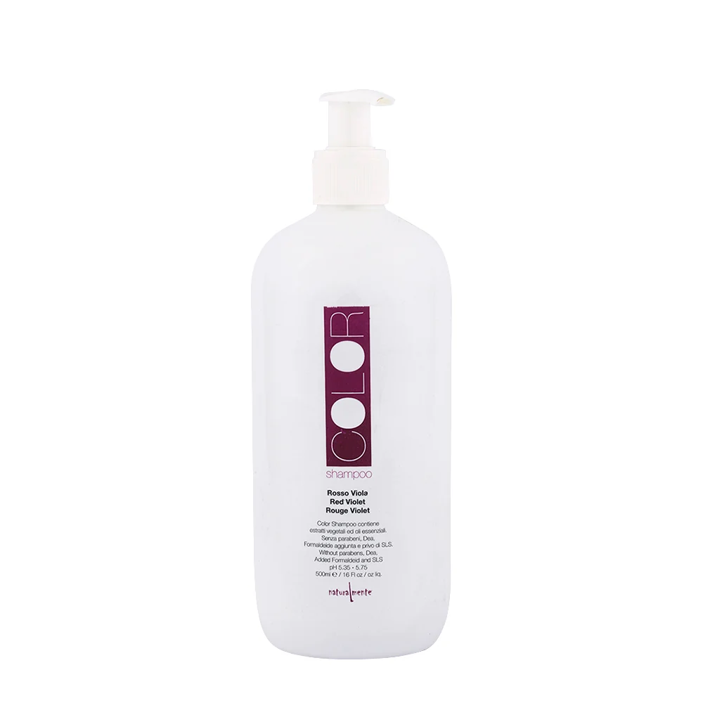 Naturalmente Color Defence Shampoo Rosso Viola 500ml - per capelli rossi o mogano
