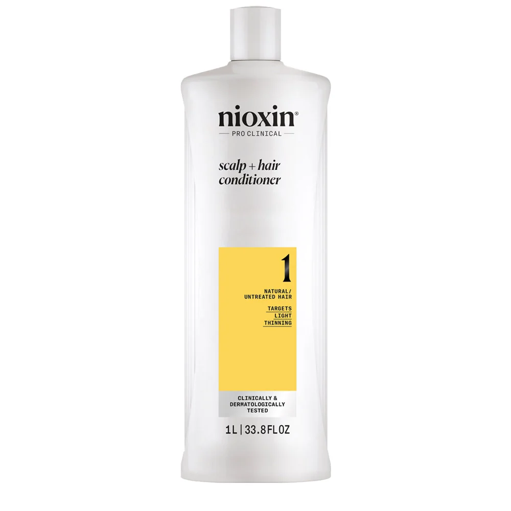 Nioxin Sistema 1 Scalp Hair Conditioner 1000ml - balsamo anti assottigliamento lieve