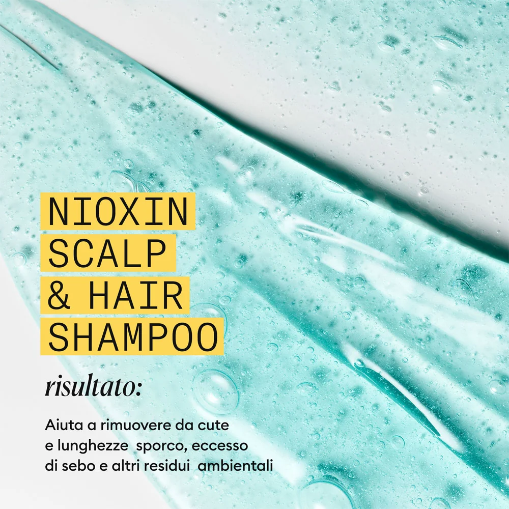 Nioxin Sistema 1 Scalp + Hair Shampoo 1000ml  - shampoo anti assottigliamento lieve - Image 8