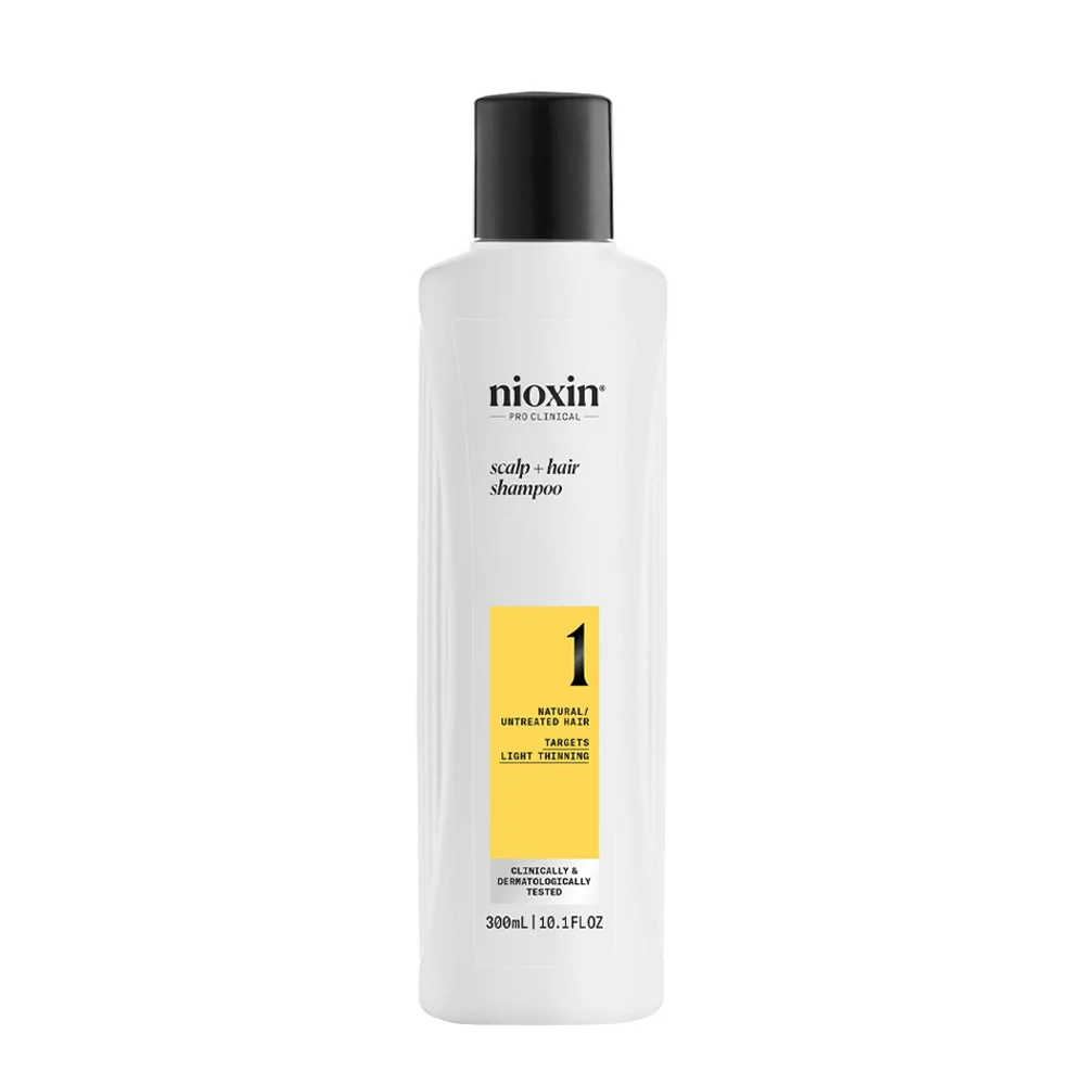 Nioxin Sistema 1 Scalp + Hair Shampoo 300ml  - shampoo anti assottigliamento lieve