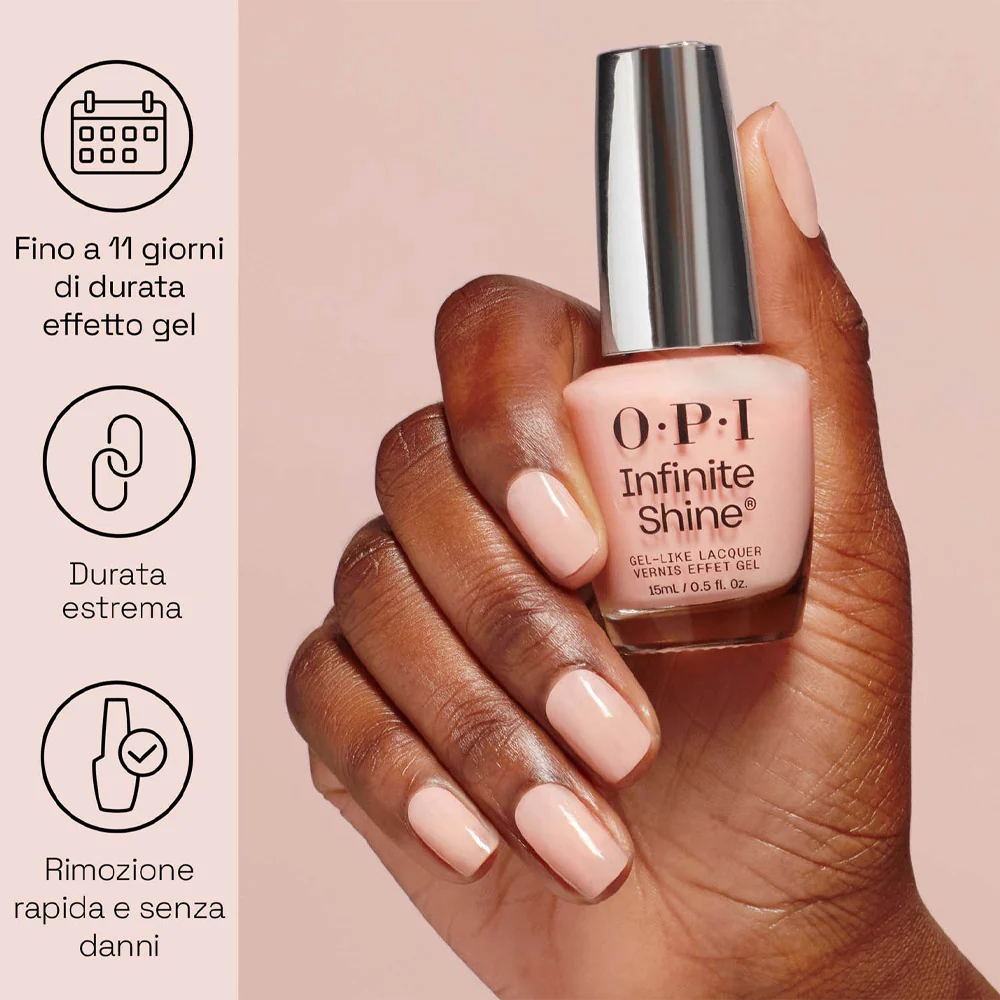 OPI Infinite Shine Holiday 25 Good Enough To Treat MarshmelloOo So Sweet 15ml - smalto a lunga durata - Image 5