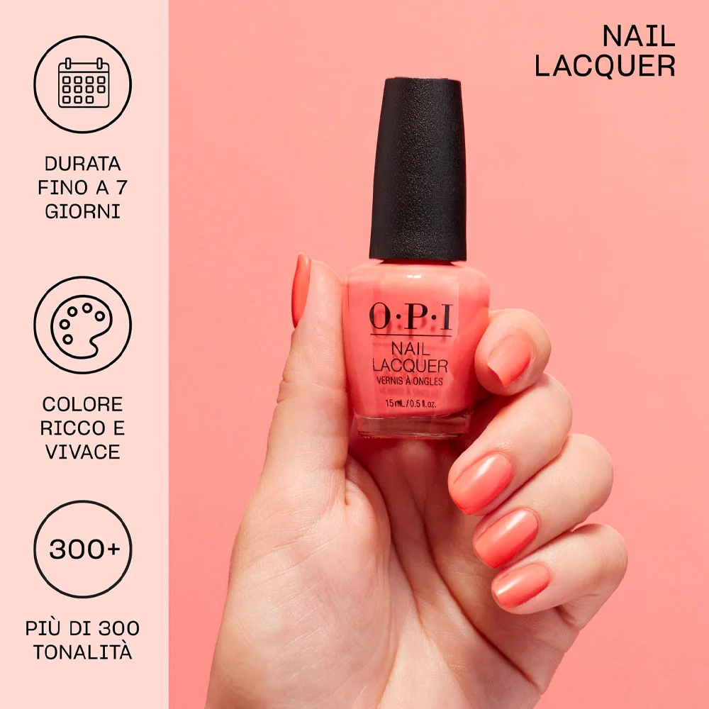 Opi Nail Lacquer Summer Collection If U Like Pinka Coladas 15ml - smalto rosa - Image 5
