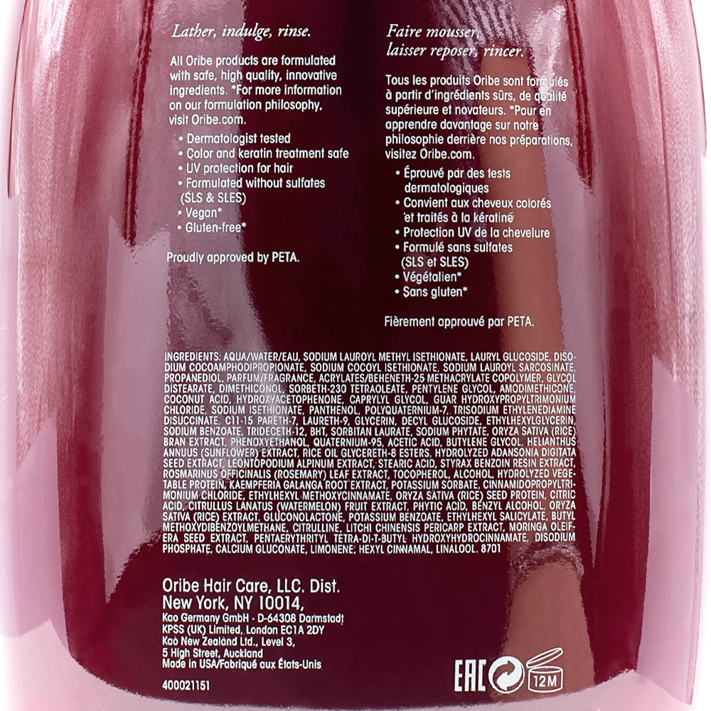 Oribe Shampoo For Beautiful Color 1000ml - shampoo capelli colorati - Image 3