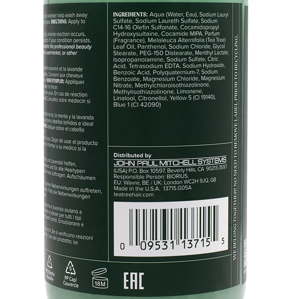 Paul Mitchell Tea Tree Special  The Original Tingle Shampoo 300ml - shampoo rinvigorente - Image 3