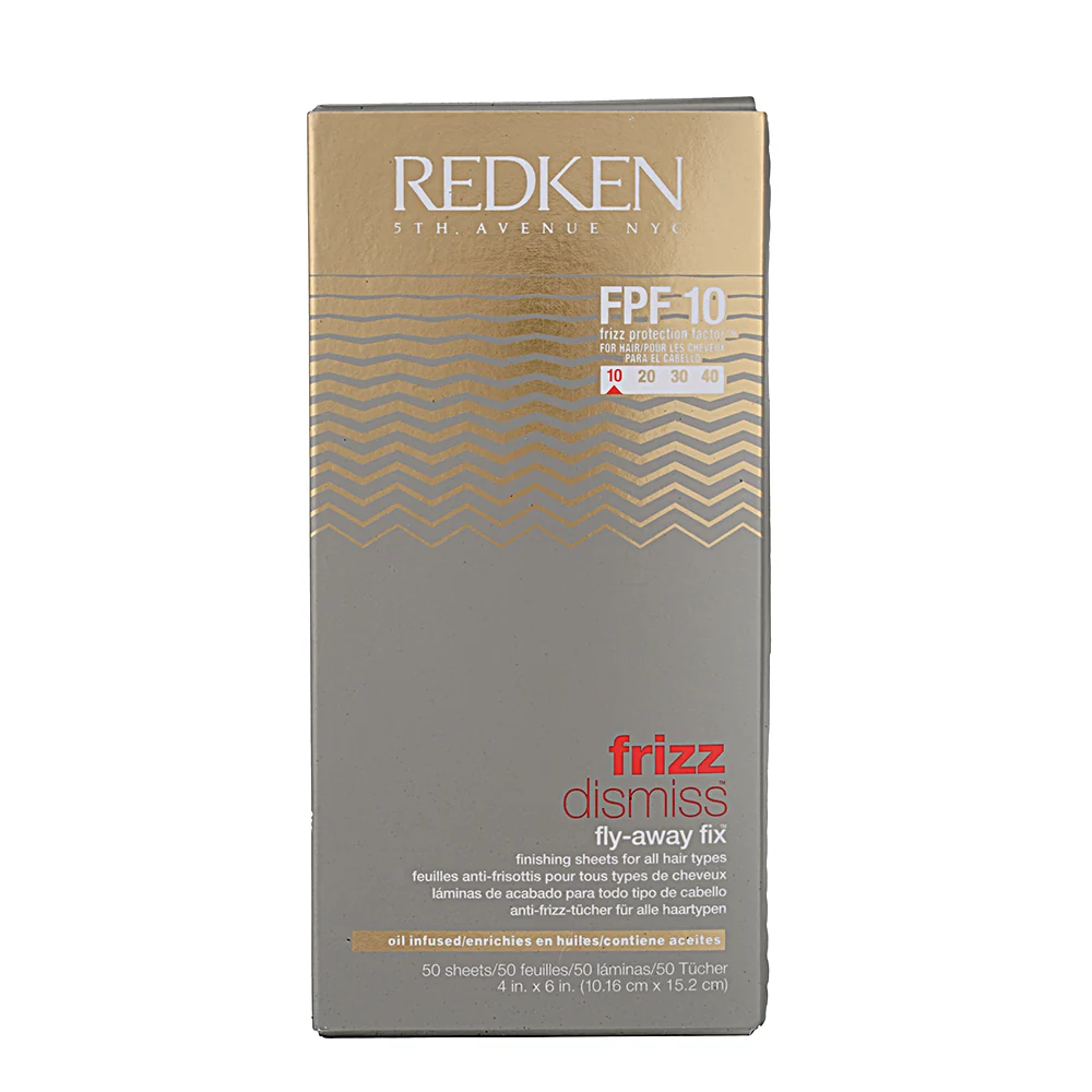 Redken Frizz Dismiss Fly-Away Fix FPF 10 50 Sheets - salviette anti crespo